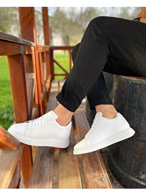 Itallano 6510 Hakiki Deri Beyaz Erkek Sneaker Ayakkabı