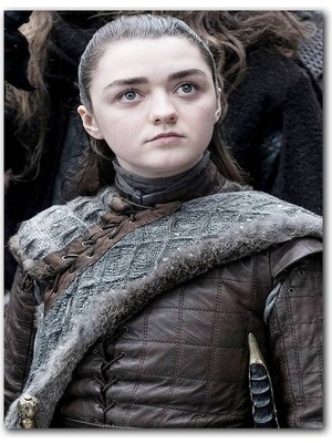 Cakatablo Ahşap Tablo Game Of Thrones Arya Stark (25X35 cm Boyut)