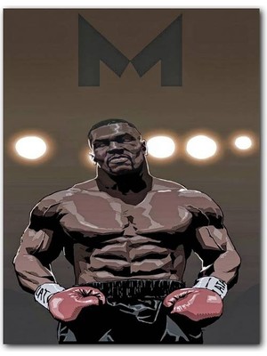 Cakatablo Ahşap Tablo Mike Tyson (25X35 cm Boyut)