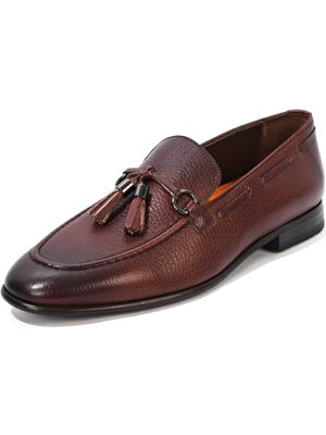 Marcomen Kahverengi Deri Loafer Erkek Ayakkabı - 152-13133