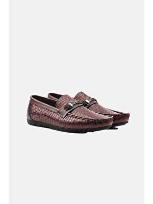 Marcomen Bordo Iç Dış Deri Erkek Loafer Ayakkabı - 152-11020