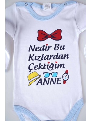 Miniko Kids Yeni Sezon Nedir Bu Kızlardan Çektiğim Yazılı Bebek Çocuk Uzun Kol Pamuk Bady Zıbın