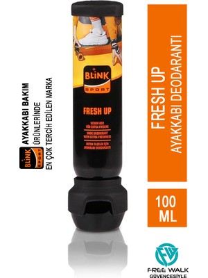 Flexi Care Spor Beyaz Deri ve Kumaş Ayakkabı Boyası 75 Ml. + Fresh Up Ayakkabı Deodorantı 100 Ml(Blinksport)