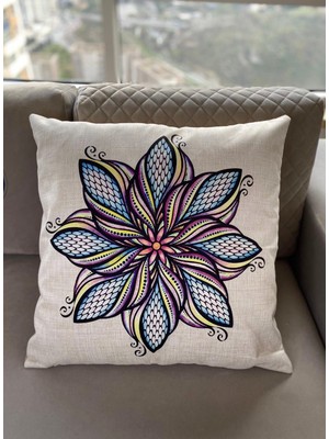 Palmia Home Mandala Desenli Dekoratif Minder Kılıfı 60X60 cm