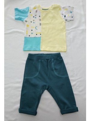 Kidaxi Drone Tshirt Patiksiz Alt Erkek Bebek Takım 3-24 Ay