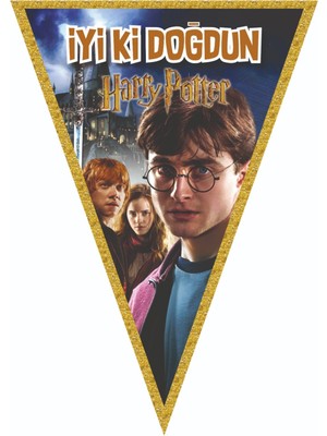 Harry Potter Parti Süsleri 24 Kişilik  Afişli Masa Etekli Harry Potter Doğum Günü Seti