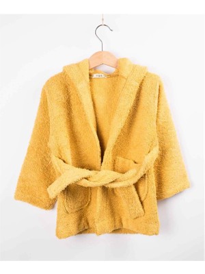 Cigit Çocuk Bornoz Hardal Sarı