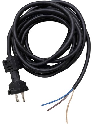 Elektrikli El Aleti Kablosu 2x1,5 Ttr Fişli Kablo 4 mt