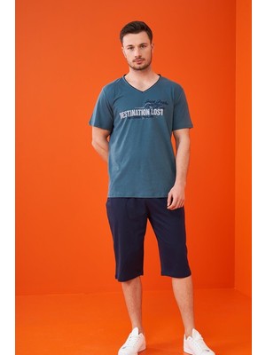 Pjs Erkek Şort Takım 23313 - Yeşil