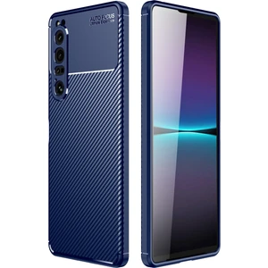 Sony Xperia 1 Iv Mavi Için Karbon Fiber Doku Tpu Kasası (Yurt Dışından)