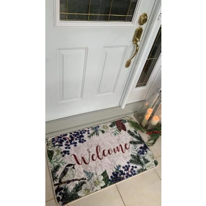 Welcome Karmina Lateks Taban Su Geçirmez Kapıönü Paspası