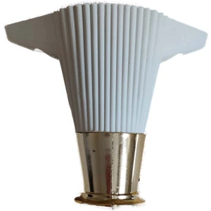 Zirve Çizgili Ayak Mobilya Baza Koltuk Kanepe Ayağı Puf Tv Ünitesi Ayağı 8 Adet 12 cm Beyaz Renk