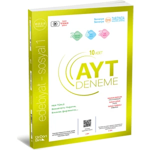 ÜçDörtBeş Yayınları AYT 10’lu Edebiyat – Sosyal 1 Deneme