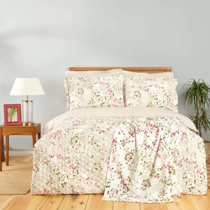  Karaca Home Divine Bej %100 Pamuk Çift Kişilik Summer Set