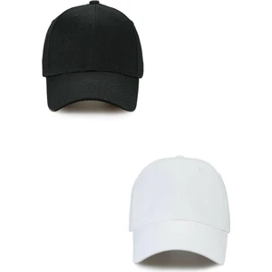 Elif İç Giyim Unisex Ayarlanabilir Spor Basic Kep Şapka 2'li Set