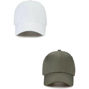 Elif İç Giyim Unisex Ayarlanabilir Spor Basic Kep Şapka 2'li Set