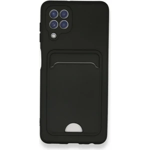 Fitcase Samsung Galaxy A22 Cardy Soft Delikli Kartlık Cepli Silikon Kapak