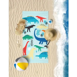 Vevien Home Dino Dijital Baskılı 60 x 130 cm Çocuk Plaj Havlusu