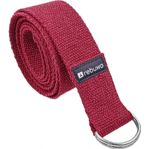 Bordo Yoga Kemeri, Doğal Pamuk 184 cm,Yoga ve Pilates İçin İdeal, Burgundy Cotton Yoga Strap
