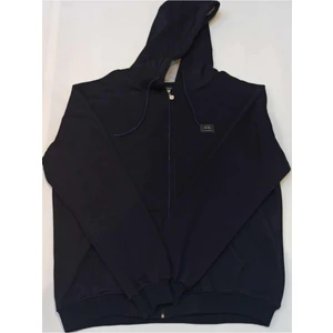 Blues Moda Massi  Unisex Koyu Gri  Büyük Beden Içi Kalın Yumuşak Kapşonlu Fermuarlı Polar Hırka