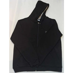 Blues Moda Massi  Unisex Koyu Gri  Büyük Beden Içi Kalın Yumuşak Kapşonlu Fermuarlı Polar Hırka