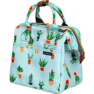 Beautiful Bag Askılı Termal Yemek Çantası Kaktüs Desenli