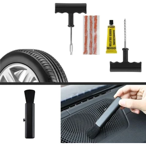 Buffer® 6 Parça Araba Motosiklet Bisiklet Lastik Tamir Kiti ve Araba Detay Bakım Temizlik Fırçası