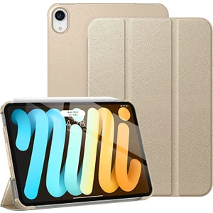 Apple Ipad Mini 6 (6.nesil) 2021 Seri A2567 Arka Sert P.c Yatay Standlı Güçlü Mıknatıslı Smart Kılıf