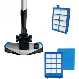 Philips Uyumlu  FC9923/07 Marathon Ultimate Süper 3'lü Set Süpürge Yer Başlığı + Filtre Seti