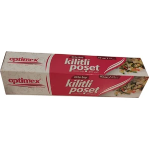 Kilitli Buzdolabı Poşet Orta Boy 10 Adet 23*16 cm