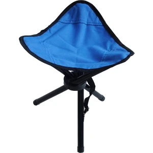 At6708 Dış Mekan Portatif Tripod Tabure Mavi (Yurt Dışından)