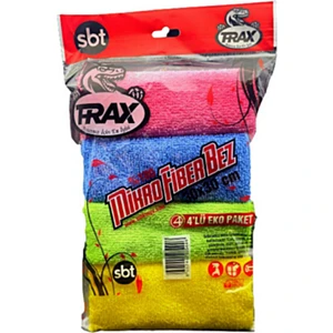 T-Rax Cam ve Temizlik Bezi Nano Teknoloji Mikro Fiber Bez Eko Paket 4 Lü 30X30 Fiber Eko