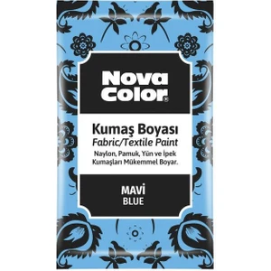 Nova Color Toz Kumaş Boyası 12 gr Mavi