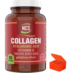 Kolajen Hyaluronic Acid Vitamin C Gluten Free 90 Tablets + Hap Kutusu