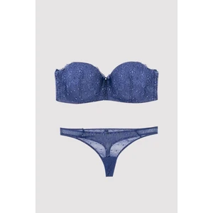 Pierre Cardin 4682 Ales Straplez Sütyen Takımı - Mavi