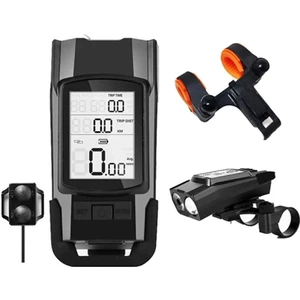 Bisiklet Işık Seti, Çok Fonksiyonlu 4 Aydınlatma Modu, Süper Parlak USB Şarj Edilebilir Su Geçirmez Bisiklet Işıkları Ön ve Arka (Siyah) (Yurt Dışından)