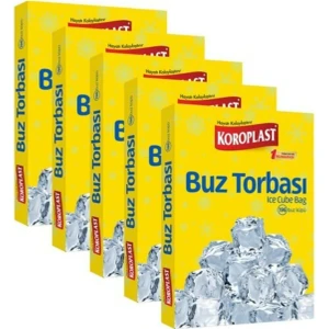 Buz Torbası 196 Küp - 5 Paket