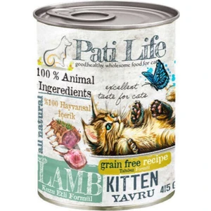 Pati Life 24’lü Patilife 415 gr Yavru ( Kuzu Etli ) Mama 24 Adet Yaş Konserve Kedi Maması 24-Patilife-Yavru-Kedi-Kuzu