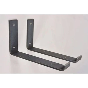 2 Li Raf Ayağı 35 cm Derinliğinde Raflara Uygun Raf Ayağı - Siyah