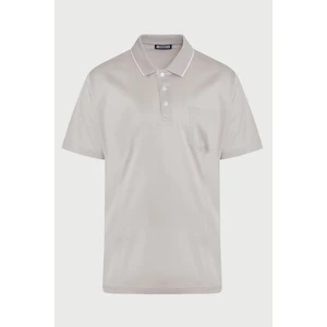Erkek Gri Regular Fit Merserize %100 Pamuk Polo Yaka Tişört