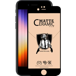 Apple iPhone Se 3 2022 Tam Kaplayan Mat Seramik Nano Esnek Ekran Koruyucu Cam