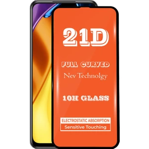 Xiaomi Poco M3 Pro Tam Kaplayan 21D Temperli Ekran Koruyucu Cam