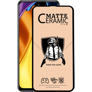 Xiaomi Poco M3 Pro Tam Kaplayan Mat Seramik Nano Esnek Ekran Koruyucu Cam