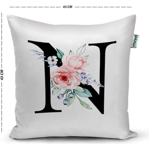 Sakallı Home Sakallı Kırlent Harfli Dekoratif Kırlent Kılıfı