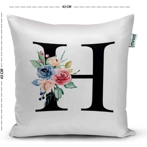 Sakallı Home Sakallı Kırlent Harfli Dekoratif Kırlent Kılıfı