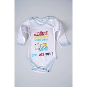 Miniko Kids Yeni Sezon Bugünkü Yaramazlıkların Sonuna Geldim Yazılı Bebek Çocuk Uzun Kol Pamuk Bady Zıbın