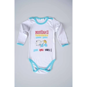 Miniko Kids Yeni Sezon Bugünkü Yaramazlıkların Sonuna Geldim Yazılı Bebek Çocuk Uzun Kol Pamuk Bady Zıbın