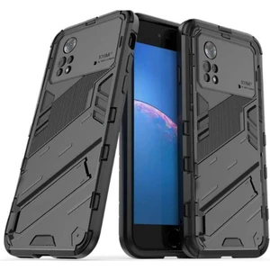 Xiaomi Poco X4 Pro 5g Matrix Serisi Armor Standlı Perfect Koruma Kılıf -Siyah