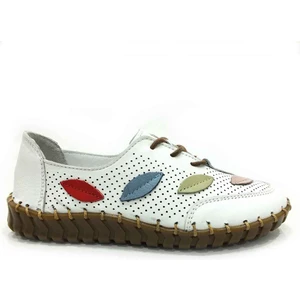 Deri Günlük Kadın Ayakkabısı Beyaz 114 671