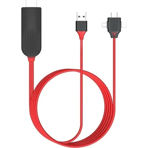 L7 3in1 Lightning/type-C/micro To 4K Ultra HDMI Kablo